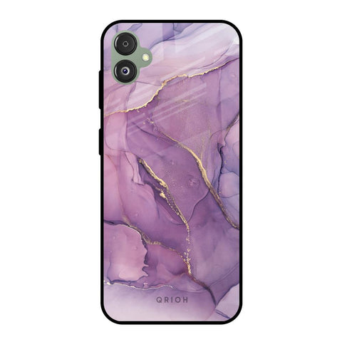 Purple Gold Marble Glossy Case for Samsung Galaxy F14 5G