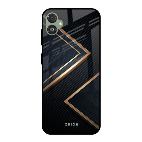 Sleek Golden & Navy Glossy Case for Samsung Galaxy F14 5G