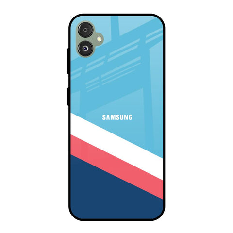 Pink & White Stripes Glossy Case For Samsung Galaxy F14 5G