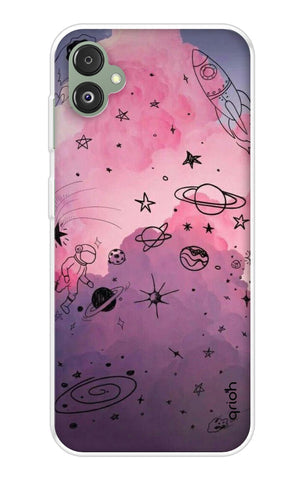 Space Doodles Art Soft Cover For Samsung Galaxy F14 5G