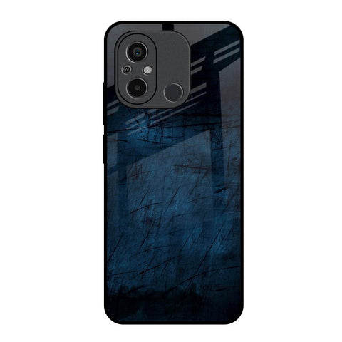 Dark Blue Grunge Glossy Case for Redmi 12C