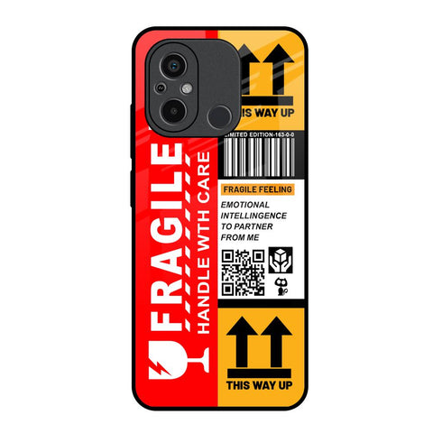 Handle With Care Glossy Case for Redmi 12C