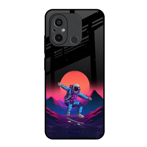 Retro Astronaut Glossy Case for Redmi 12C