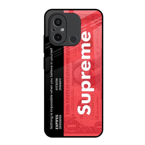 Supreme Ticket Glossy Case for Redmi 12C