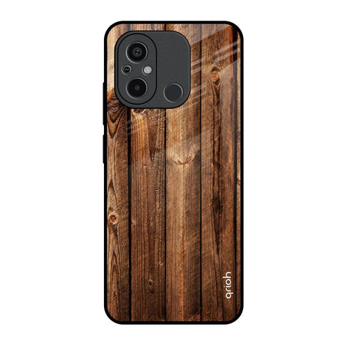 Timber Printed Glossy Case for Redmi 12C