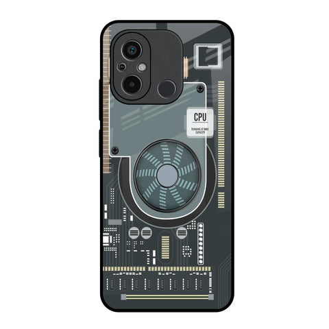 Motherboard Circuit Glossy Case for Redmi 12C