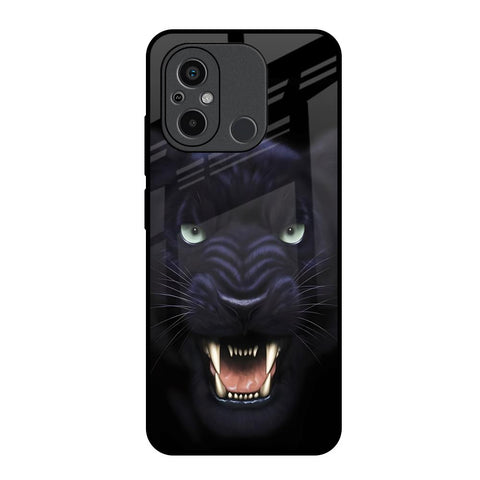 Angry Black Leopard Glossy Case for Redmi 12C
