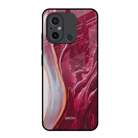 Crimson Ruby Glossy Case for Redmi 12C