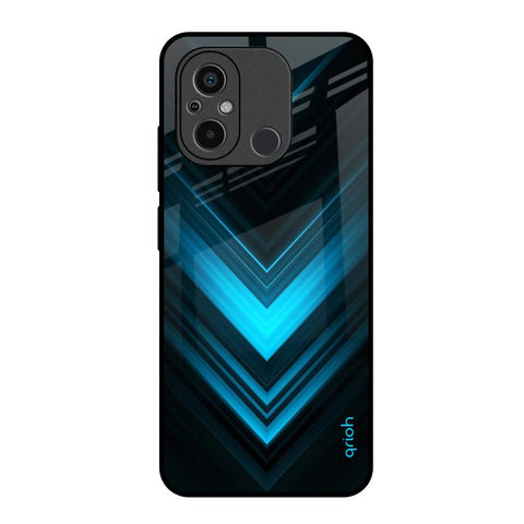 Vertical Blue Arrow Glossy Case For Redmi 12C