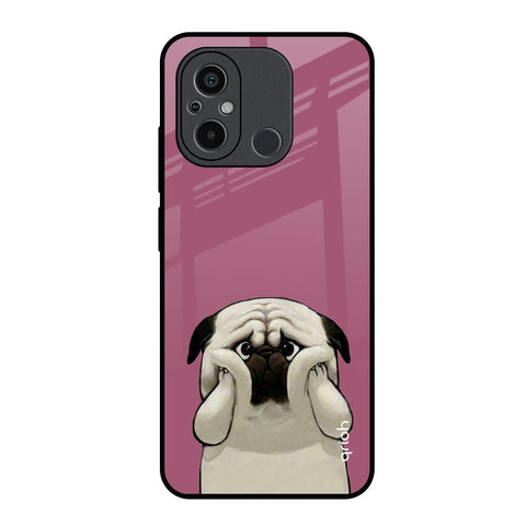 Funny Pug Face Glossy Case For Redmi 12C