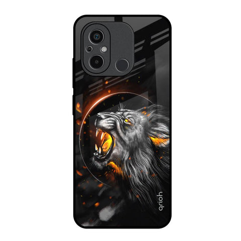 Aggressive Lion Glossy Case for Redmi 12C