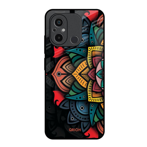 Retro Gorgeous Flower Glossy Case for Redmi 12C