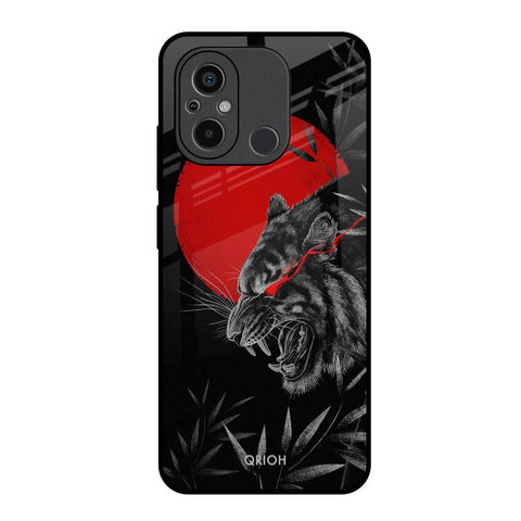 Red Moon Tiger Glossy Case for Redmi 12C