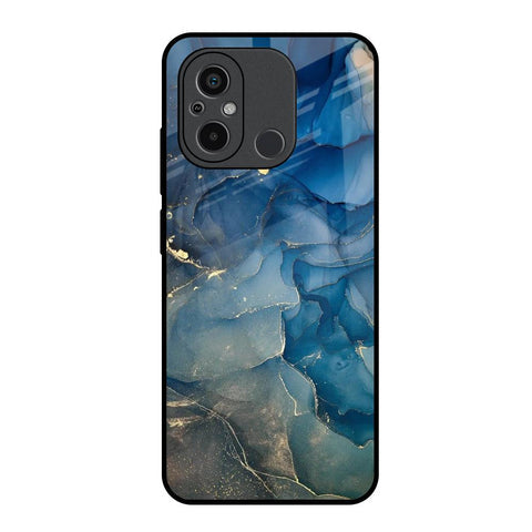 Blue Cool Marble Glossy Case for Redmi 12C