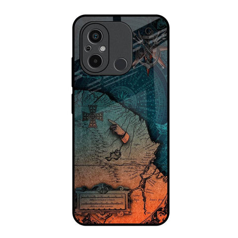 Geographical Map Glossy Case for Redmi 12C