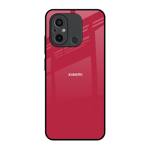 Solo Maroon Glossy case for Redmi 12C
