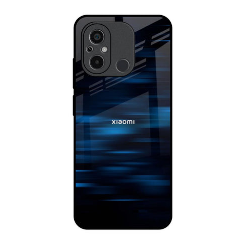 Blue Rough Abstract Glossy Case for Redmi 12C