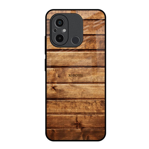 Wooden Planks Glossy Case for Redmi 12C