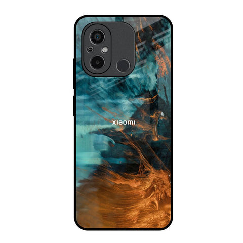 Golden Splash Glossy Case for Redmi 12C