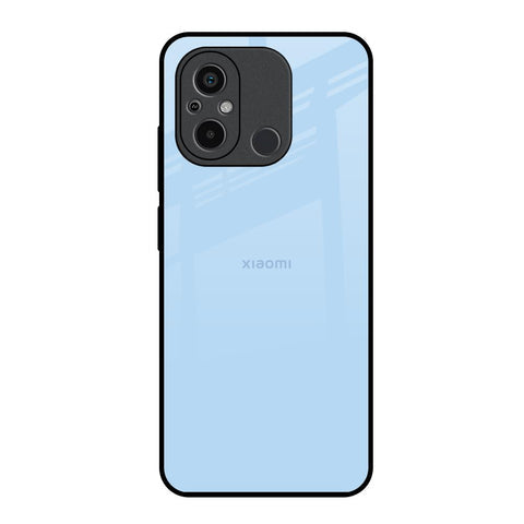 Pastel Sky Blue Glossy Case for Redmi 12C