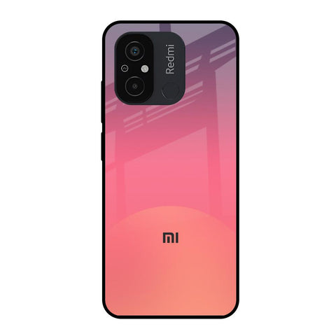 Sunset Orange Glossy Case for Redmi 12C