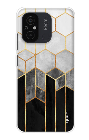 Hexagonal Pattern Soft Cover for Redmi 12C