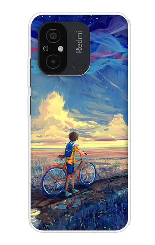 Riding Bicycle to Dreamland Soft Cover for Redmi 12C