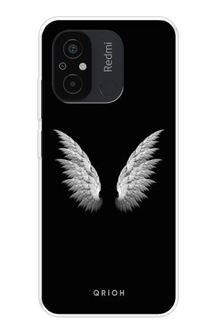 White Angel Wings Soft Cover for Redmi 12C