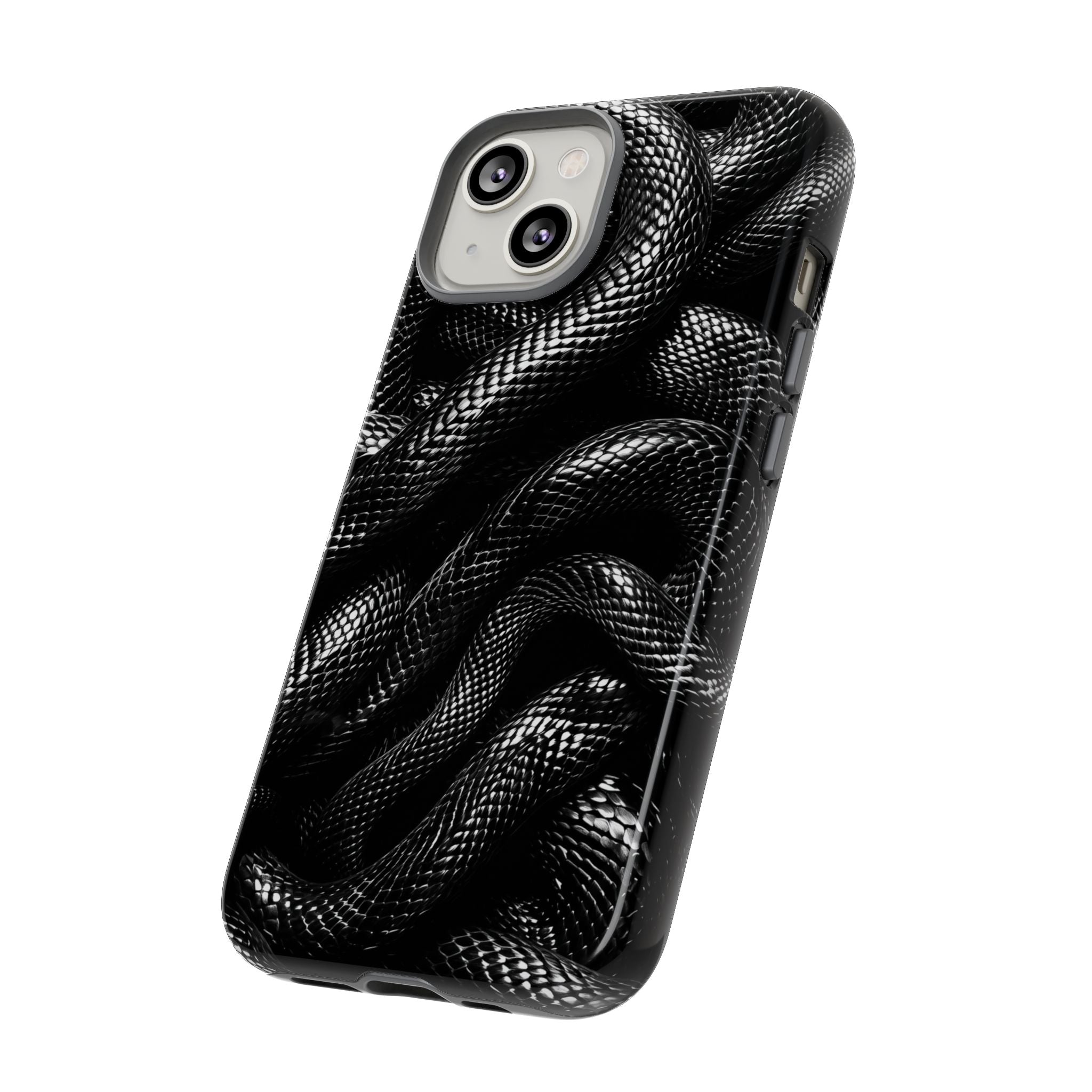 Black Snakes Premium Tough Shining Phone Case (Double Layer) Available For All iPhone Models