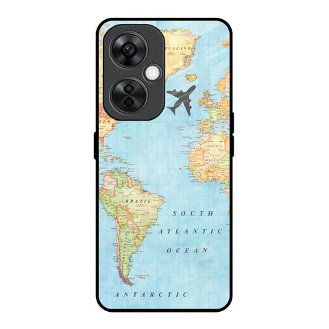 Travel Map Glossy Case for OnePlus Nord CE 3 Lite 5G