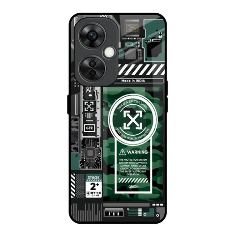 Green Camo Circuit Glossy Case for OnePlus Nord CE 3 Lite 5G