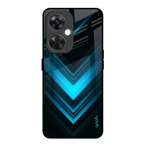 Vertical Blue Arrow Glossy Case For OnePlus Nord CE 3 Lite 5G