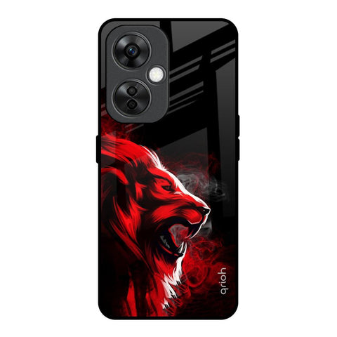 Red Angry Lion Glossy Case for OnePlus Nord CE 3 Lite 5G