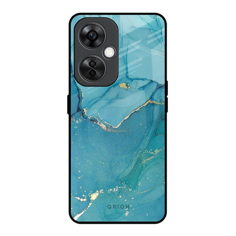 Blue Golden Glitter Glossy Case for OnePlus Nord CE 3 Lite 5G