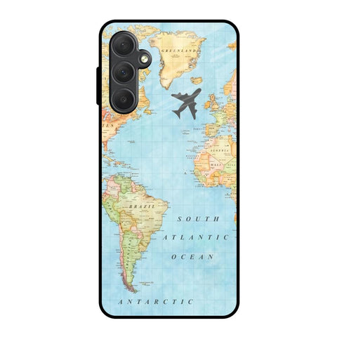 Travel Map Glossy Case for Samsung Galaxy M54 5G