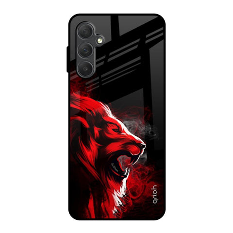 Red Angry Lion Glossy Case for Samsung Galaxy M54 5G