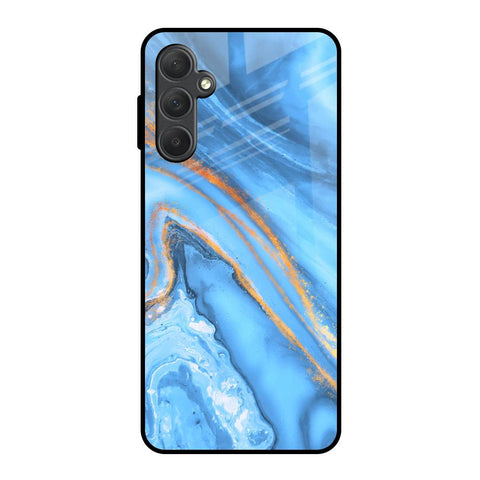 Vibrant Blue Marble Glossy Case for Samsung Galaxy M54 5G