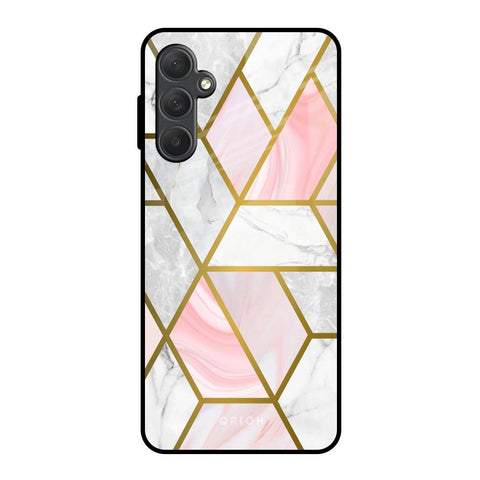 Geometrical Marble Glossy Case for Samsung Galaxy M54 5G