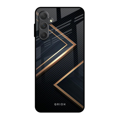 Sleek Golden & Navy Glossy Case for Samsung Galaxy M54 5G