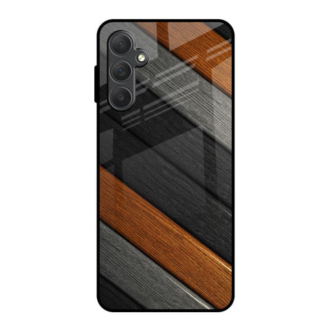 Tri Color Wood Glossy Case for Samsung Galaxy M54 5G