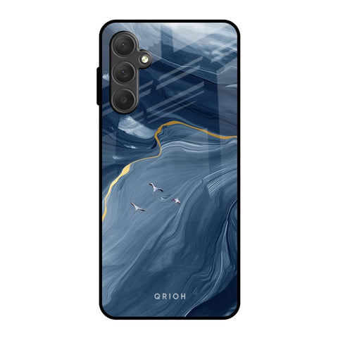 Deep Ocean Marble Glossy Case for Samsung Galaxy M54 5G