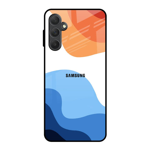 Wavy Color Pattern Glossy Case for Samsung Galaxy M54 5G