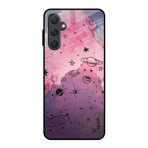 Space Doodles Glossy Case for Samsung Galaxy M54 5G