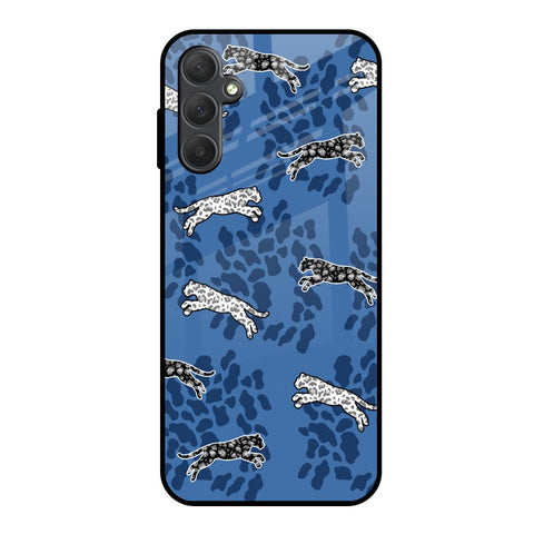 Blue Cheetah Glossy Case for Samsung Galaxy M14 5G