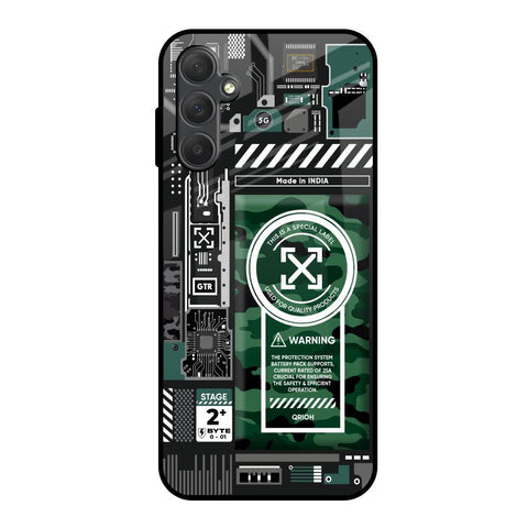 Green Camo Circuit Glossy Case for Samsung Galaxy M14 5G