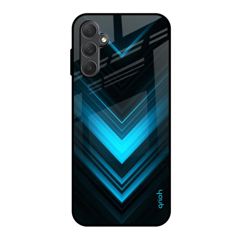 Vertical Blue Arrow Glossy Case For Samsung Galaxy M14 5G