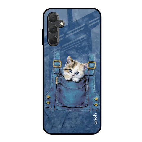 Kitty In Pocket Glossy Case For Samsung Galaxy M14 5G