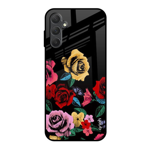 Floral Decorative Glossy Case For Samsung Galaxy M14 5G