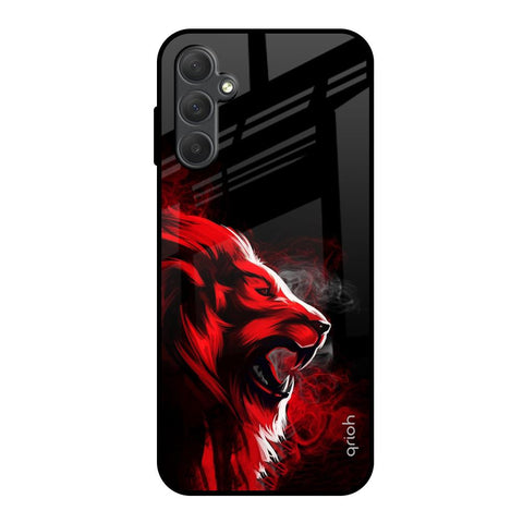 Red Angry Lion Glossy Case for Samsung Galaxy M14 5G