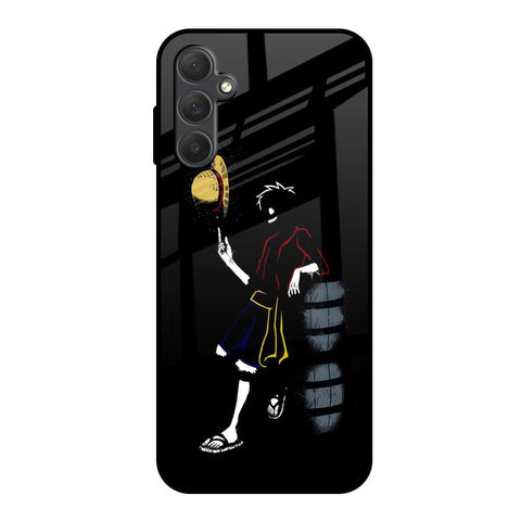 Luffy Line Art Glossy Case for Samsung Galaxy M14 5G